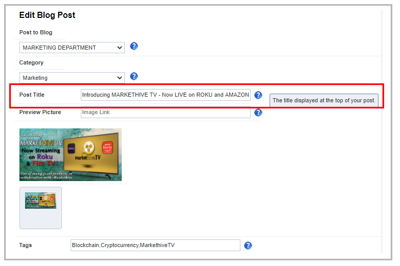 Title tag optimization